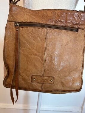 Lucky Brand Tan Leather Crossbody Bag